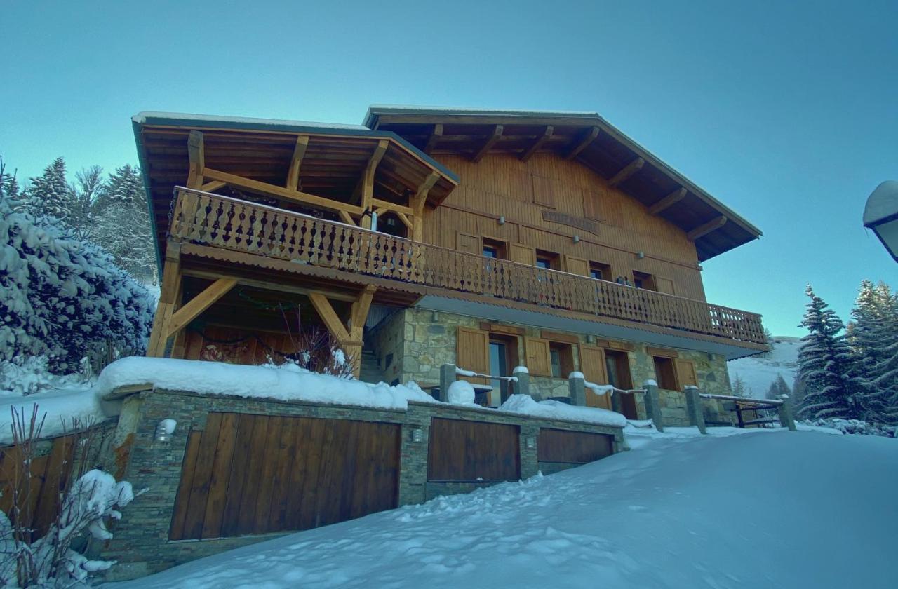 Chalet Miravidi, Montchavin-La Plagne, Jacuzzi & Sauna Exterior foto