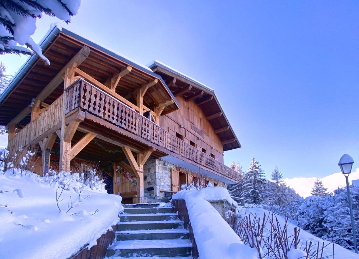 Chalet Miravidi, Montchavin-La Plagne, Jacuzzi & Sauna Exterior foto